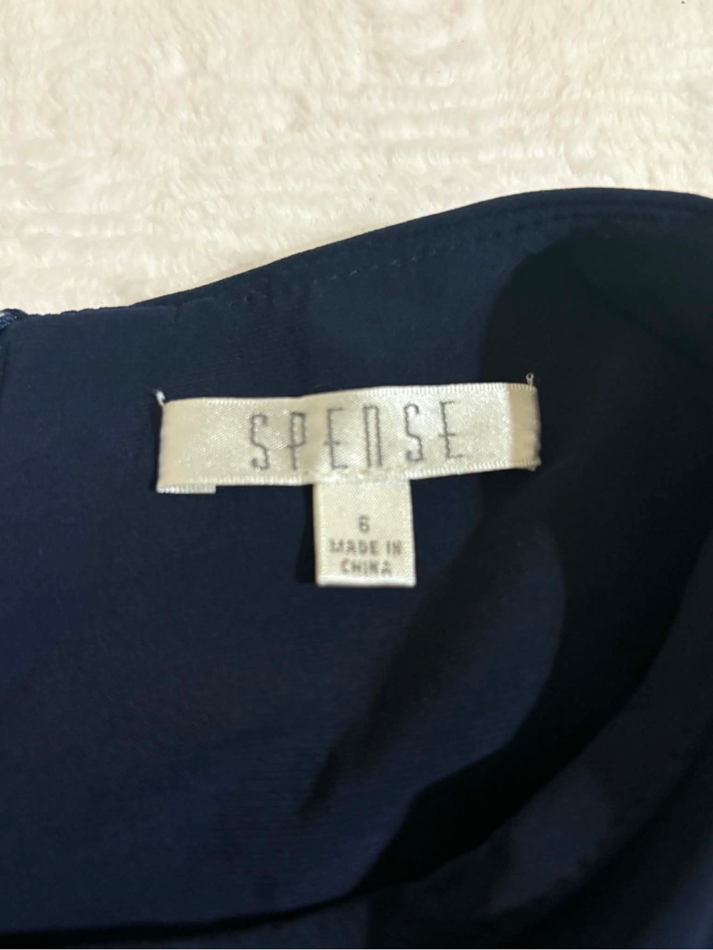 Sleeveless Navy Evening Gown with Side Embellishment Size 6 Formal Wedding Date - Picture 7 of 7